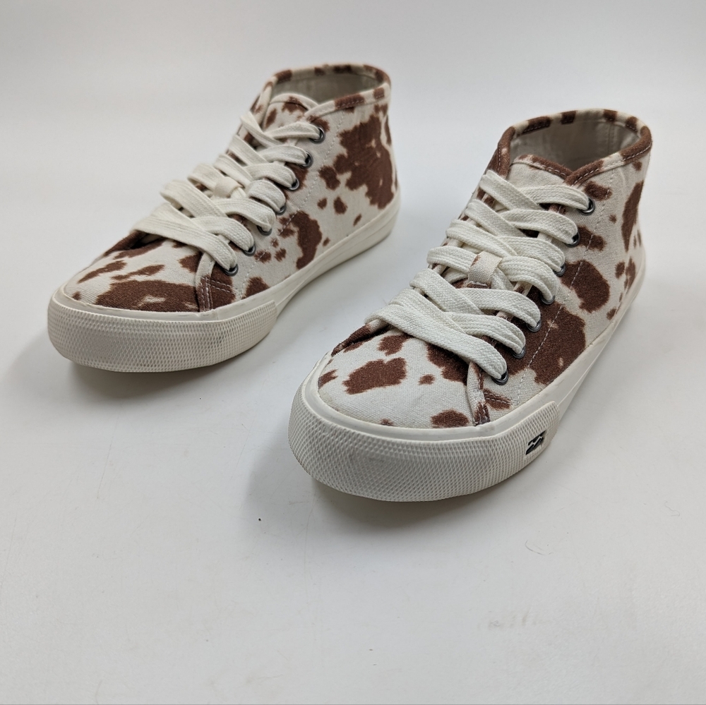 Billabong Cow Print Memory Foam Canvas Sneakers S… - image 2